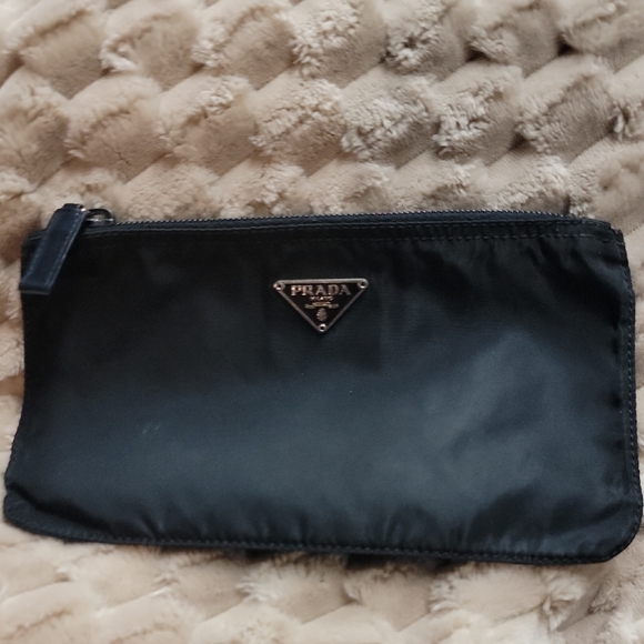 Prada Black Toiletry Bag with Zipper Closure - Picture 1 of 7